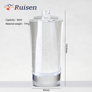 High Quality 15 ml 30 ml 50 ml Empty clear Glass Lotion Bottle with Pump Spray Perfume Bottle 