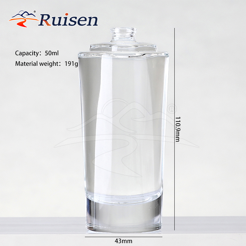 High Quality 15 ml 30 ml 50 ml Empty clear Glass Lotion Bottle with Pump Spray Perfume Bottle 