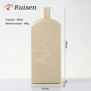 Customised White Square Cooking Olive Oil Vinegar Glass Bottle 500ml 