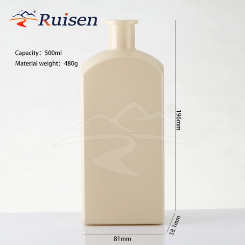 Customised White Square Cooking Olive Oil Vinegar Glass Bottle 500ml