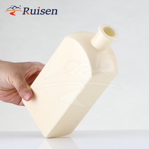 Customised White Square Cooking Olive Oil Vinegar Glass Bottle 500ml