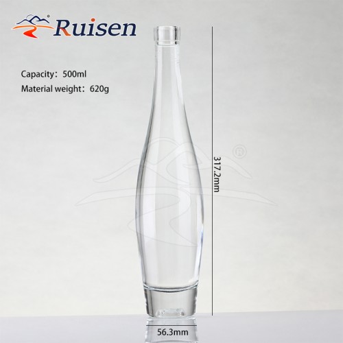 500ml 750ml Hot Sale Factory Direct Price Custom Glass Bottle 750ml Gin Whiskey Vodka Rum Bottle