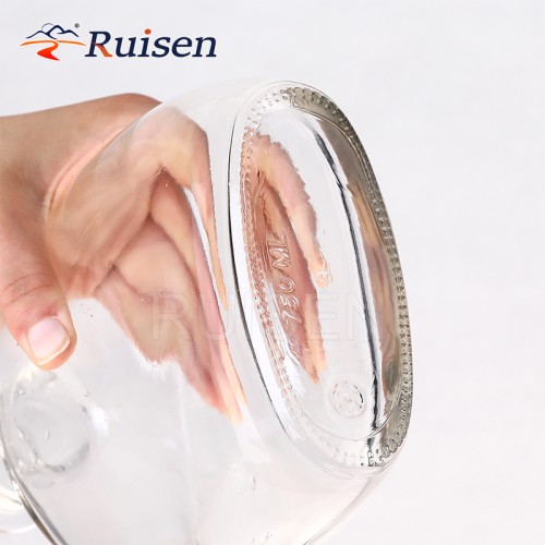 Hot-selling custom logo transparent glass bottle brandy glass bottle with stopper 750ml