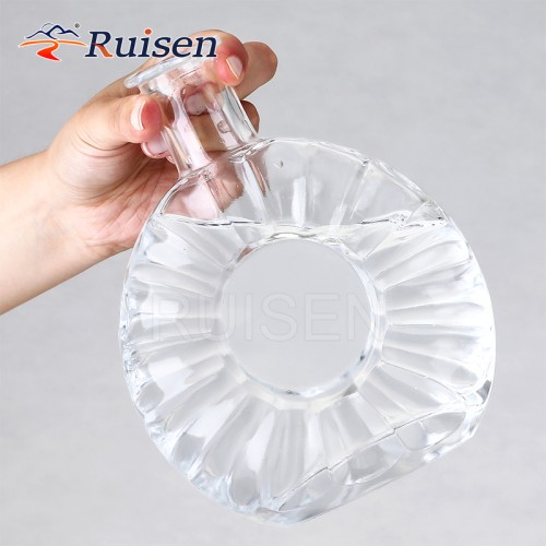 High-end engraved glass bottle Brandy glass bottle 700 ml