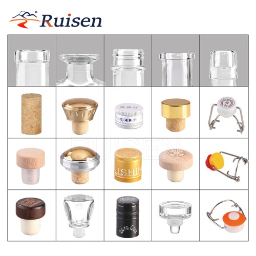 Factory manufactures cylindrical glass bottles for vodka 500ml 