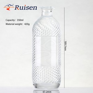 400ml Home Fragrance Scent Clear Perfume Glass Diffuser Supplier 