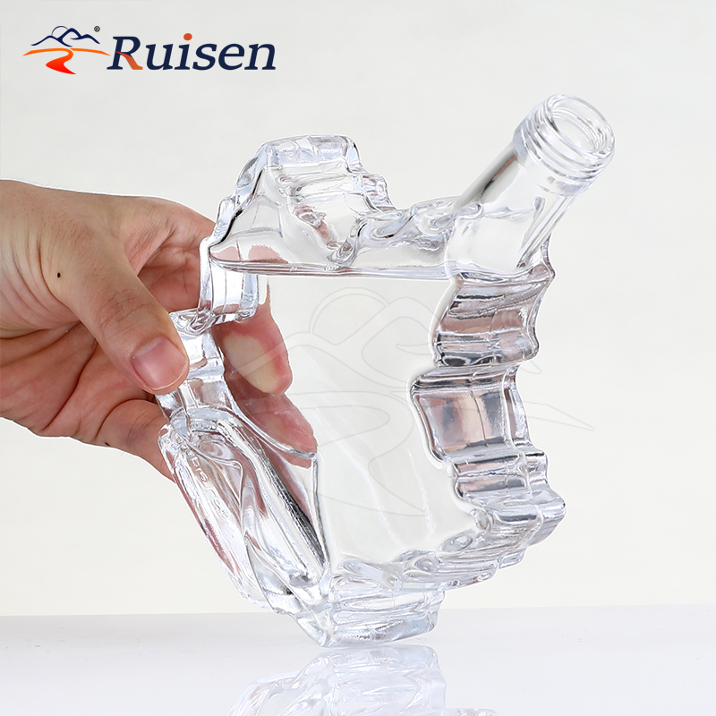 Customized 250ml Super White Glass Bottle for Tequila Brandy Infusion Cover Styles Carton Packing 100ml-750ml Capabilities 