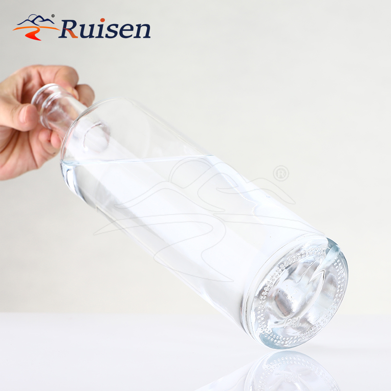 Custom Luxury 350ml 500ml 700ml 750ml 1000ml Rum Vodka Whisky Liquor Gin a Garrafa La Spirit Glass Bottle 