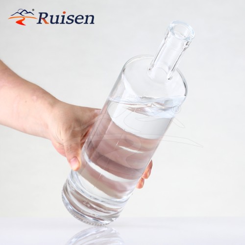 Custom Luxury 350ml 500ml 700ml 750ml 1000ml Rum Vodka Whisky Liquor Gin a Garrafa La Spirit Glass Bottle