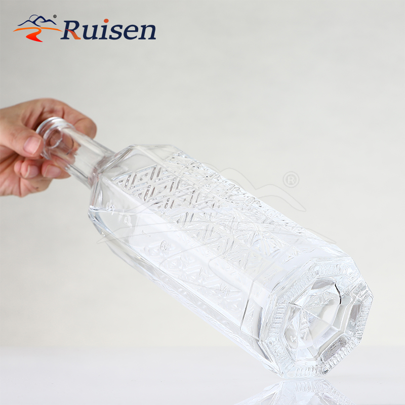 Premium Glass Bottle 500ml Honey Liquid Bottle 