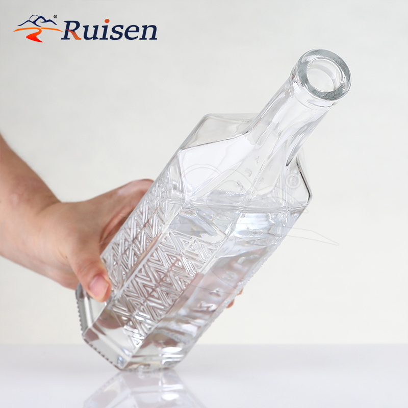 Premium Glass Bottle 500ml Honey Liquid Bottle 