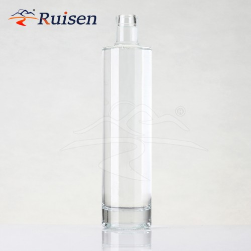 Unique 500ml Clear Whisky Vodka Glass Wine Bottle for Liquor