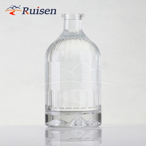Vodka Bottle Wine Bottle 500ml Gin Bottle Glass Mountain Bottom Modeling Print