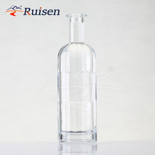 Flat Alcohol Glass Bottle Vodka Tequila Whiskey Liquor Glass Bottle Customized 200ml 500ml 700ml 750ml Spirits Bottle