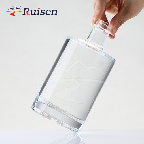 Factory Good Price Modern Reusable 750Ml Tequila Gin Glass Bottle Brandy Clear Empty Whisky Glass Bottle for Sale