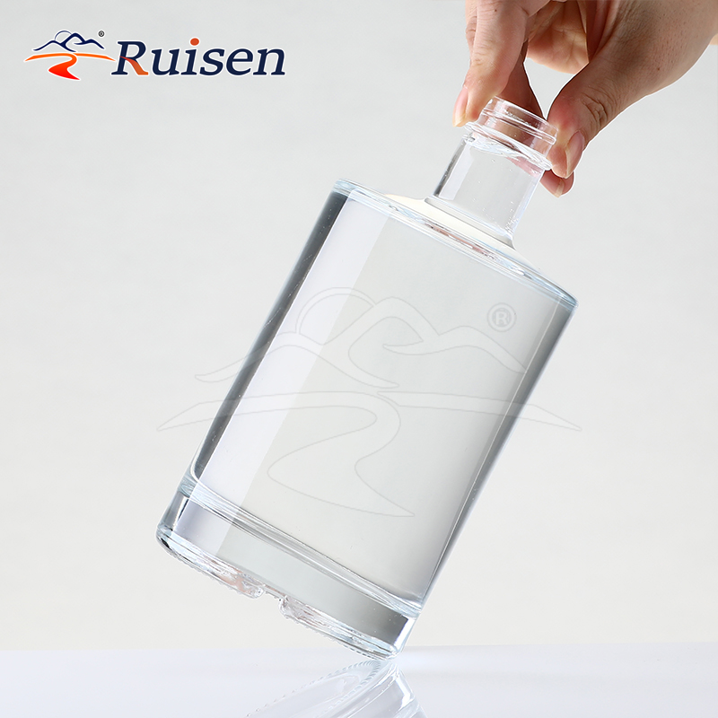 Factory Good Price Modern Reusable 750Ml Tequila Gin Glass Bottle Brandy Clear Empty Whisky Glass Bottle for Sale 