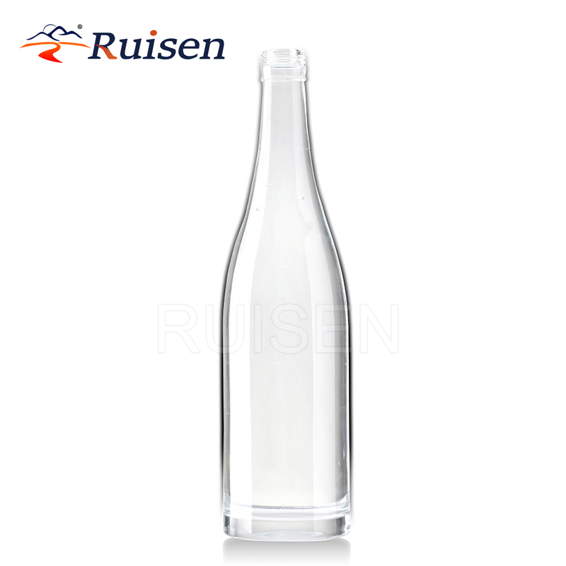 Hot Sale Factory Direct  Glass Whiskey Bottle  Clear Long Neck Vodka Rum Bottles 700ml