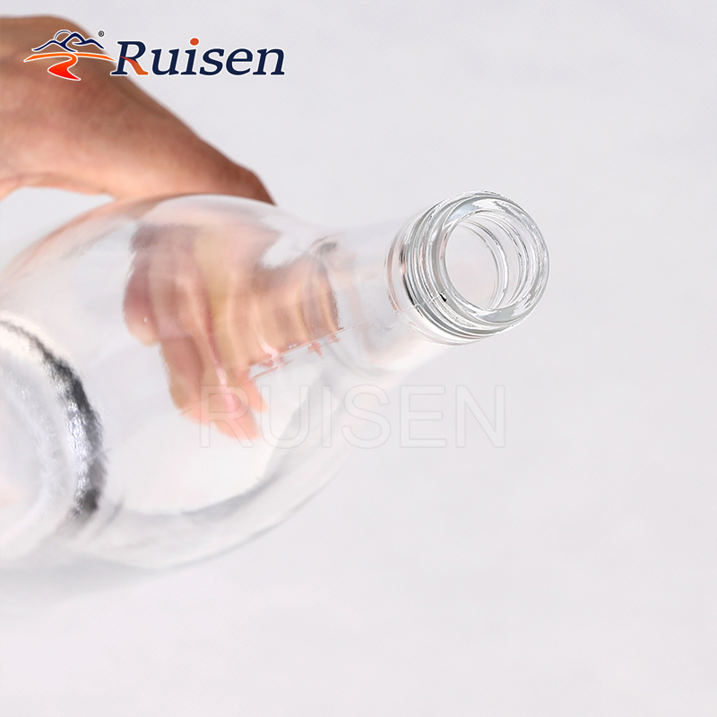 Hot Sale Factory Direct  Glass Whiskey Bottle  Clear Long Neck Vodka Rum Bottles 700ml 