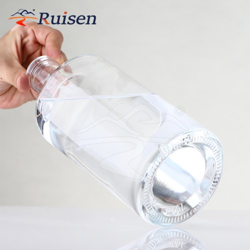 Factory Custom Decal logo 750ml Whisky Liquor Glass Bottle 700ml Gin Glass Bottle with Crok
