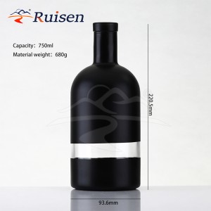 Multi Colors 50ml 100ml 200ml 375ml 500ml 750ml 1000ml Glass Wine Vodka Gin Whisky Bottle Custom Logo Olive Oil Packaging Bottle 