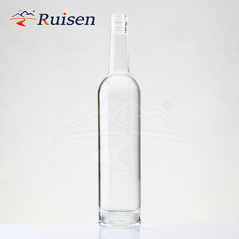 Wholesale 750ml Glass Wine Liquor Bottle Glass Brandy Gin Rum Tequila Vodka Spirits Bottle With Lid 350ml 500ml