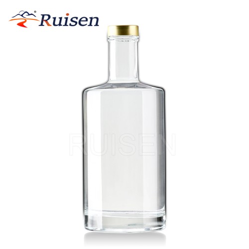 Flintstone Glass Wine Wine Vodka Whiskey Bottle with Cork 750ml