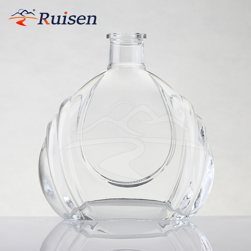 Wholesale Brandy Liquid Rum Tequila Gin Alcohol Vodka Whiskey Glass Bottle 750ml