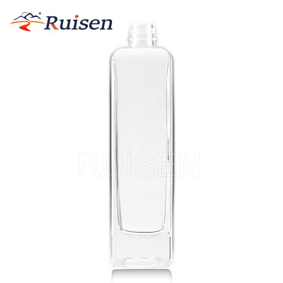 High clarity textured long neck glass bottle 700ml