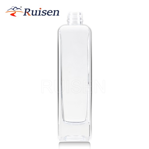 High clarity textured long neck glass bottle 700ml