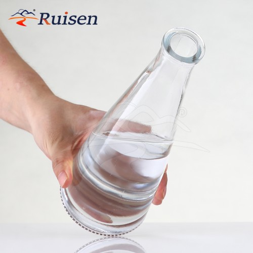 Boli Manufacturer Unique Design Slender Cone-Shaped Bottle Hold Liquor Spirits Vodka Bottle Tequila Whiskey Gin Rum Glass Bottle