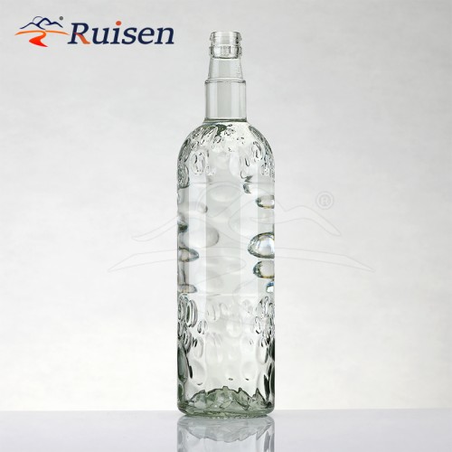 Unique Shape Liquor Glass Bottles Spirit Bottle Wine Tequila Whiskey Brandy Vodka RUM Gin 700ml 750ml Glass Bottle