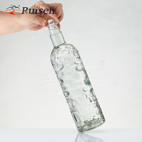 Unique Shape Liquor Glass Bottles Spirit Bottle Wine Tequila Whiskey Brandy Vodka RUM Gin 700ml 750ml Glass Bottle