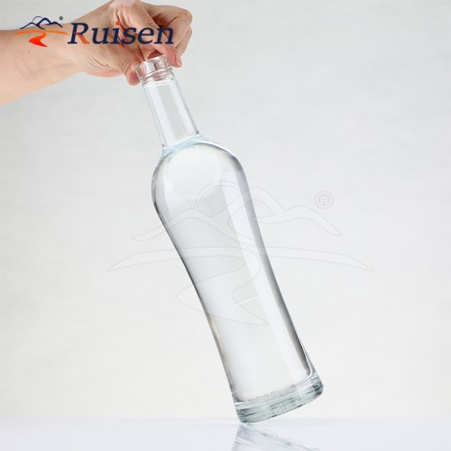 Bar Top Factory Price clear Glass Bottles 700m 750ml Gin Whiskey Vodka Spirit Glass Bottle 500ml 1000ml for Liquor Rum