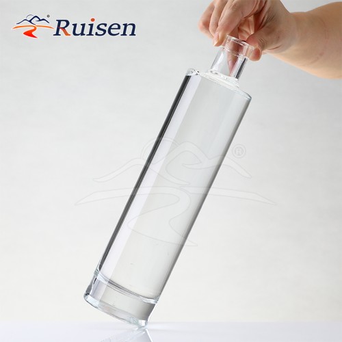 Premium Transparent Glass Bottles for Luxury Brandies Like Whiskey Rum Gin Tequila in Customized Sizes 350ml 500ml 700ml 750ml