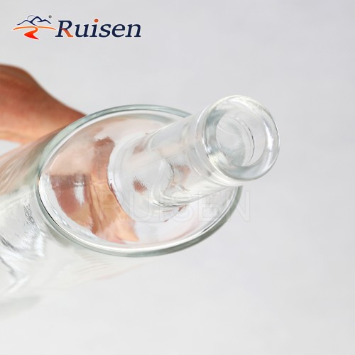 High quality handmade glass wine glass bottle 750ml