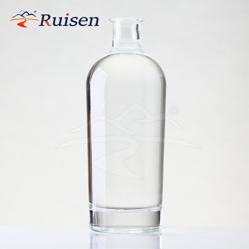 Affordable Price 750ml700ml Round Short Neck Cork Mouth Thick Bottom Glass Bottle for Brandy Ginscreen Printing Spray Colour