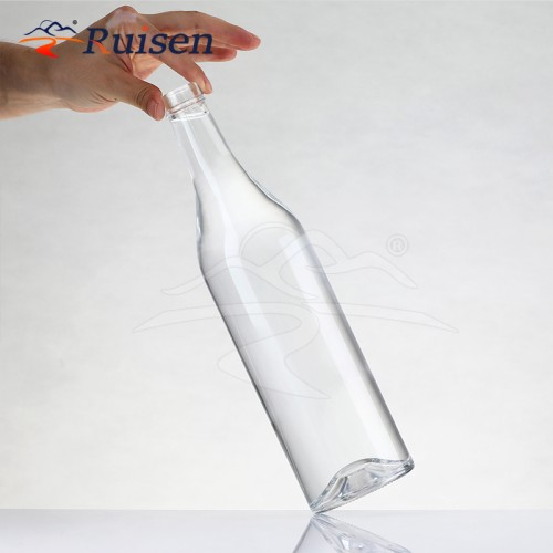Glass Bottle 700ml 750ml whiskey bottle gin custom made glass liquor bottle with top cap