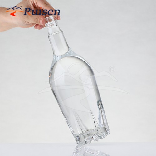 Glass Bottles for Wine Empty Carton-Box Screen-Printed Design for Branding Spices Free Sample Available